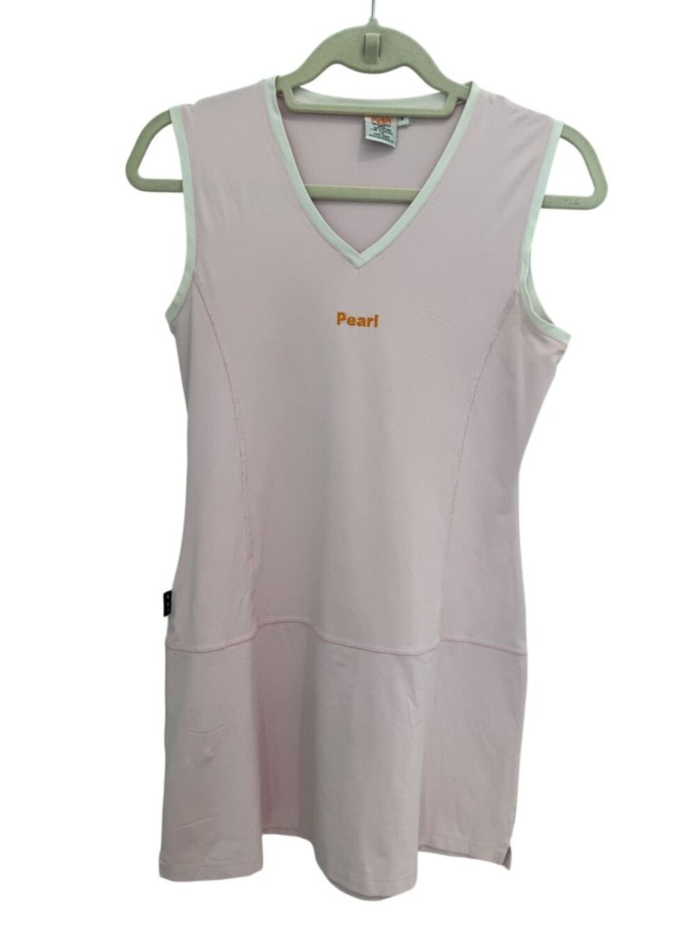 Pearl Tennis Pink V-Neck Athletic Dress - Size Small